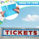 Kosiz 300 Sheets Raffle Tickets Sheets Hold This Stub Chinese Auction Basket Raffle Tickets for Silent Events Fundraiser(10 Bid,Blue)