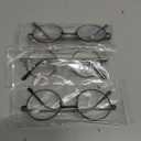 3 Pack Round Frame Reading Glasses Blue Light Blocking Reader Metal Full Frame Retro Glasses