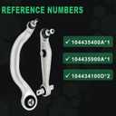 Front Suspension Lower Control Arm Kit w/Ball Joint Fit for Tesla Model 3 2017-2018-2019-2020-2021-2022-2023 Replace #104434100D, 104435400A,104435900A