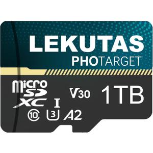 999GB Micro SD Card, microSDXC UHS-I Flash Memory Card TF Card, High Speed 100MB/s, C10, U3, A2, V30, for Full HD, 4K UHD Video Recording