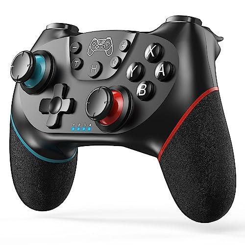 Diswoe Upgraded Wireless Controller for Switch/Lite/OLED/Switch 2 Pro Controller for Switch Remote Joystick Gamepad Supports Wake up, Gyro Axis, Turbo, Dual Vibration, and Screenshot Function