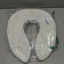 DMI Raised Toilet Seat Toilet, Toilet Seat Riser, Seat Cushion and Toilet Seat Cover to Add Extra Padding to the Toilet Seat while Relieving Pressure, 2 Inch Pad, White