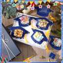 Motiskyy 30 Pack Graduation Cap Candy Card Class of 2026 Grad Party Favor Candy Dome Greeting Card with Tassel Chocolate Holder College High School Graduate Gift Box DIY Supplies (Blue,Gold)