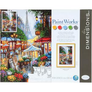 Dimensions 73-91741 Springtime in Paris Paint by Numbers Kit, 14'' x 20' Dimensions 73-91741 Springtime in Paris Paint by Numbers Kit, 14'' x 20'