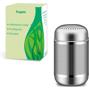 Refrigerator Deodorizer Refrigerator Odor Eliminator Fridge Deodorizer Compact Size Potable Deodorizer Odor Eliminator Lasts for 10 Years (Large, 1pc) (1 Ounce (Pack of 1))