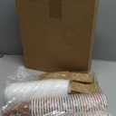 Jingmore 60 Sets Christmas Disposable Coffee Cups with Lids and Sleeves 12 oz Paper Coffee Cups Christmas Buffalo Plaid Coffee Cups for Hot Cold Drinks Tea Beverage Christmas Party Supplies, Red