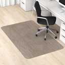 Blvornl Office Chair Mat for Hardwood Floor, 36" x 48" Desk Chair Mat for Hard Wood and Tile Floor, Large Anti-Slip Hard Floor Protector Rolling Chair Mat, PVC Mat Desk Rug for Office Home, Dark Brown