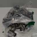 30 Pack 1/2 Inch Cast Iron Pipe Fittings (10 Elbows, 10 Tees, 10 Flange), DIY Steampunk Industrial Vintage Style