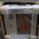 AED Defibrillator Wall Mounted Cabinet, Metal Steel Plate Storage Cabinet with Alarm and Light, fits All Brands Cardiac Science, 14.2'' x 7.9'' x 15.8''