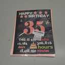Joycard 35th Birthday Card with Envelope, 35th Birthday Decorations for Women, 35th Birthday Gifts for Her, Happy Birthday Cards for 35 Year Old Daughter, Back in 1991