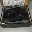 NORTIV 8 Men's Ankle High Waterproof Hiking Boots Outdoor Lightweight Shoes Trekking Trails Armadillo (Black)