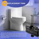 503 F31 Pressure Assist Tank Assembly with Cartridge for Toilets model 503 Systems 1.6 gpf Tanks Replacement Tank 138.06 fl. oz., 16.5" x 17.3" x 7"