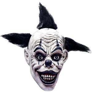 TAUXBLO Scary Demon Clown Mask Evil Clown Mask Creepy Halloween Adult Latex Costume Cosplay Props (Black)