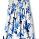 The Children's Place Unisex Child Matching Family Tropical Off Shoulder Short Sleeve Dress, Small