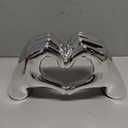 Pink Heart Hands Decor for Living Room Bedroom Bookshelf Coffe Table, Love Centerpieces Aesthetic Statue and Sculpture Boho Wedding Accents Decorations, Knick Knacks Home Decor for Shelves para