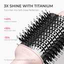 TYMO Hair Dryer Brush Blow Dryer Brush in One, 4 in 1 Ionic Hairdryer and Styler Volumizer with Oval Titanium Barrel, Hot Air Straightener for Smooth Frizz-Free Blowout, Pink