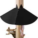 Metal Squirrel Baffle for 4x4 Post,Outdoor Squirrel Guard for Wooden Trunk Pole