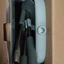 Broom and Dustpan Set for Home, Dust pan with Long Handle, Broom with Dustpan Combo Set, for Home Kitchen Room Office Lobby Floor Use Upright Stand Up Sweeping (Gray&Green)