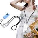 BommaxPro 120W USBC Phone Lanyard Charging Cable, Secure Locking AntiDrop Crossbody Strap for iPhone 17 16 15, MacBook, Travel & Music Festival Essentials
