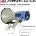 B S 50W Megaphone with Siren,Recording,SD Card,AUX Input for for Crowd Management,Emergencies