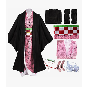 Anime Cosplay Costume Outfit Dress Suit Full Set with Hairwear and Mouthpiece Two Style Women Size M