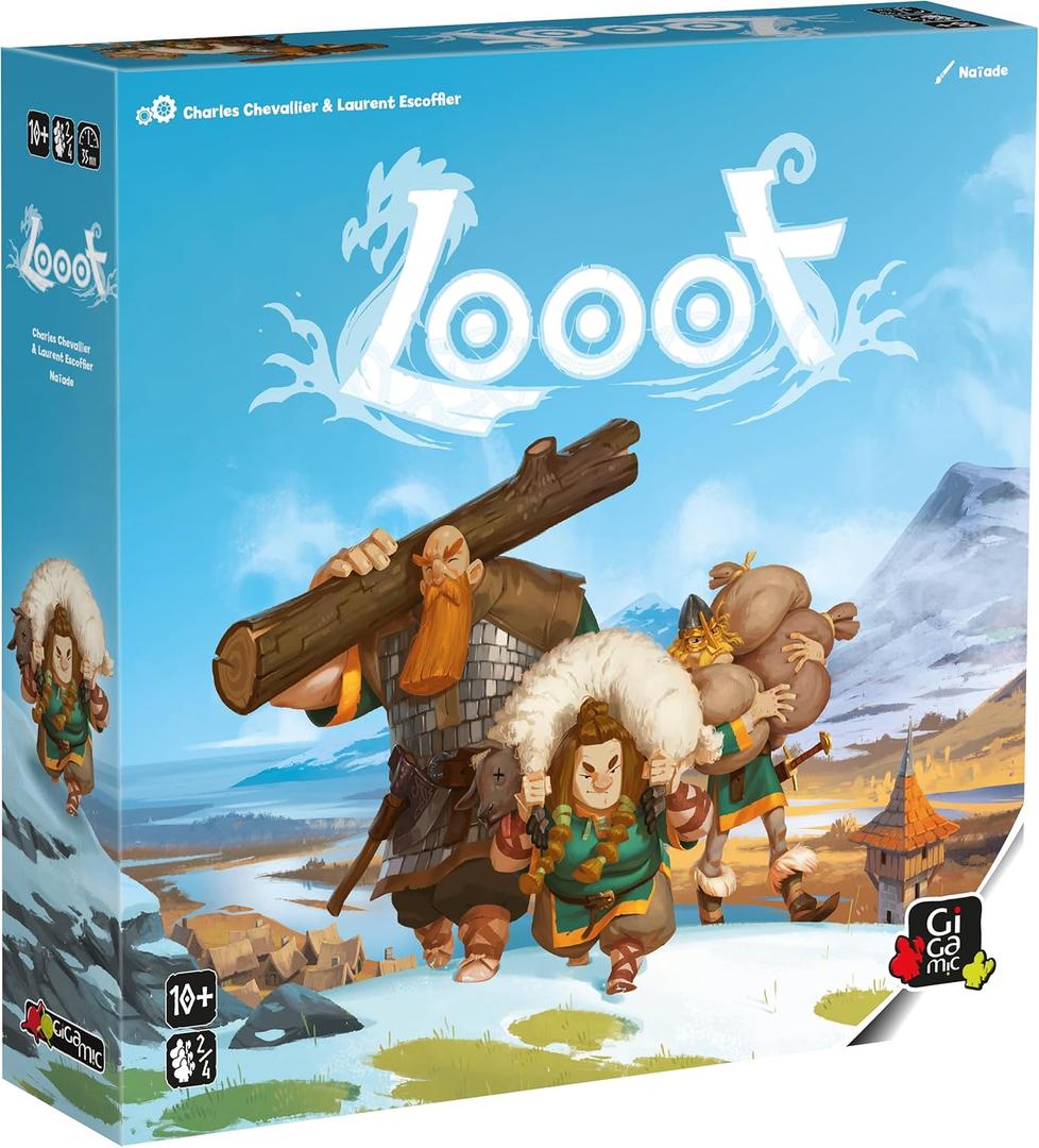 Looot - Pillage and Raid to Become Leader of The Vikings | Kenner Spiel Nominated for 2025 | Casual Strategy Board Game for Kids, Teens, & Adults | Ages 10+ | 2 to 4 Players | 45 Minutes