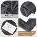 Moukeren 6 Pack Employee Appreciation Gifts Textured Thank You Blankets Bulk Human Sunshine Inspirational Throws Graduation Wedding Gifts for Staff Graduates Guests Teacher Nurses(Dark Gray, Sunshine)