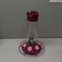 Perky-Pet 209BW Glass Hummingbird Feeders for Outdoors Hanging - 30 oz - Ant Moat & Bee Guarded, Our Best Royal Berry Hummingbird Feeder