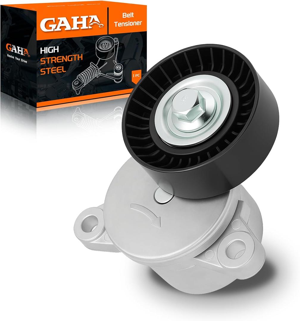 GAHA 3R3E6B209EE Belt Tensioner Assembly with Pully, Compatible for Ford 2011-2017 F-150/ Mustang, 2015-2018 Transit-250/350/350 HD/Expedition, for Lincoln: 2015-2017 Navigator, Replace# 89655, 39221