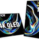 c-force Portable Monitor 4K OLED 16-inch 10bit w/VESA & 180 Adjustable Stand, Ultra-Slim & Lightweight HDR Gaming Display, USB C Travel Second Monitor for Laptop Phone Mac Xbox PS5 Switch, Metal Body