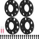 ECCPP 4PCS 5x120 to 5x120 Wheel Spacers 12mm Hubcentric Forged Tuning Spacer for E36 E46 E90 E92 E60 318i 323i 325i 328i 330i 335i 525i 545i Hub Bore 72.56mm With Lug Bolts (15mm)