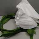 Giant Gradient Paper Flower Decoration  Oversized Standing Paper Flowers for Events, Garden Party, Window Display, Weddings, Birthday Photoshoots, Baby Shower Decorations (White)