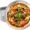 Pack of 12 -Disposable Round Foil Pizza Pans 12 Inch Focaccia Pan Large Serving Trays for Cookies, Cake, Focaccia and More