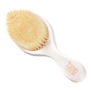 Torino Pro Wave Brush #640 By Brush King - Soft Curve 360 Waves- Soft Wave - Made with 100% Boar Bristles - True Texture Soft - Great for Polishing/Laying Down Frizz & Finisher (White)