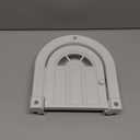 Meow Manor Cat Door Interior Door - No-Flap, Interior Cat Door for Cats Up to 20 lbs, Easy DIY Setup, Secured Installation in Minutes, No Training Needed (Original, White)