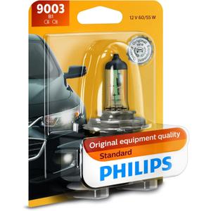 Philips 9003B1 Standard Halogen Replacement Headlight Bulb, 1 Pack
