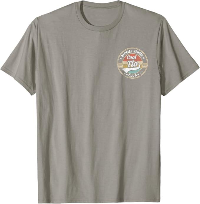 Official Member Cool Tio Club Funny Tio Father's Day T-Shirt, Large 
