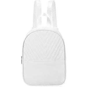 Womens Backpack, PU Leather Backpack Purse Mini Backpacks, Elegant Small Backpacks for Women with Adjustable Strap (white)(28 * 22 * 9 cm )