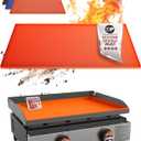 Kitchen perfection 22" Silicone Griddle Cover Mat for Blackstone Griddle 22 Inch Hermetic Protection from Rust & Debris All Year, Fits All Blackstone 22 Inch Models -Heavy Duty Food Grade Silicone (Orange)