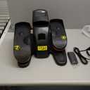 Under Desk Elliptical Machine, Electric Elliptical Leg Exerciser for Seniors with 12 Adjustable, Portable Quiet Elliptical Exercise Machine, Seated Pedal Exerciser with Remote Control (Orange)