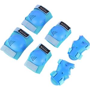 BOSONER Kids/Youth Knee Pads Elbow Pads Wrist Guards Set for 3-7 Years, Child Protective Gear Set for Roller Skates, Cycling, BMX Bike, Skateboard, Inline Skating, Scooter Riding Sports, Small (3-7 years)