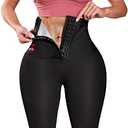 KUMAYES Sauna Sweat Pants for Women High Waist Slimming Shorts Compression Thermo Workout Exercise Body Shaper Thighs, Large