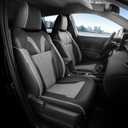 for Toyota Corolla Cross Seat Covers L LE XLE 2021 2022 2023 2024 2025 2026, Custom Seat Covers Full Set, Luxury Leather Seat Cover for SUV, Waterproof Seat Cover, Black Gray Not for Hybrid