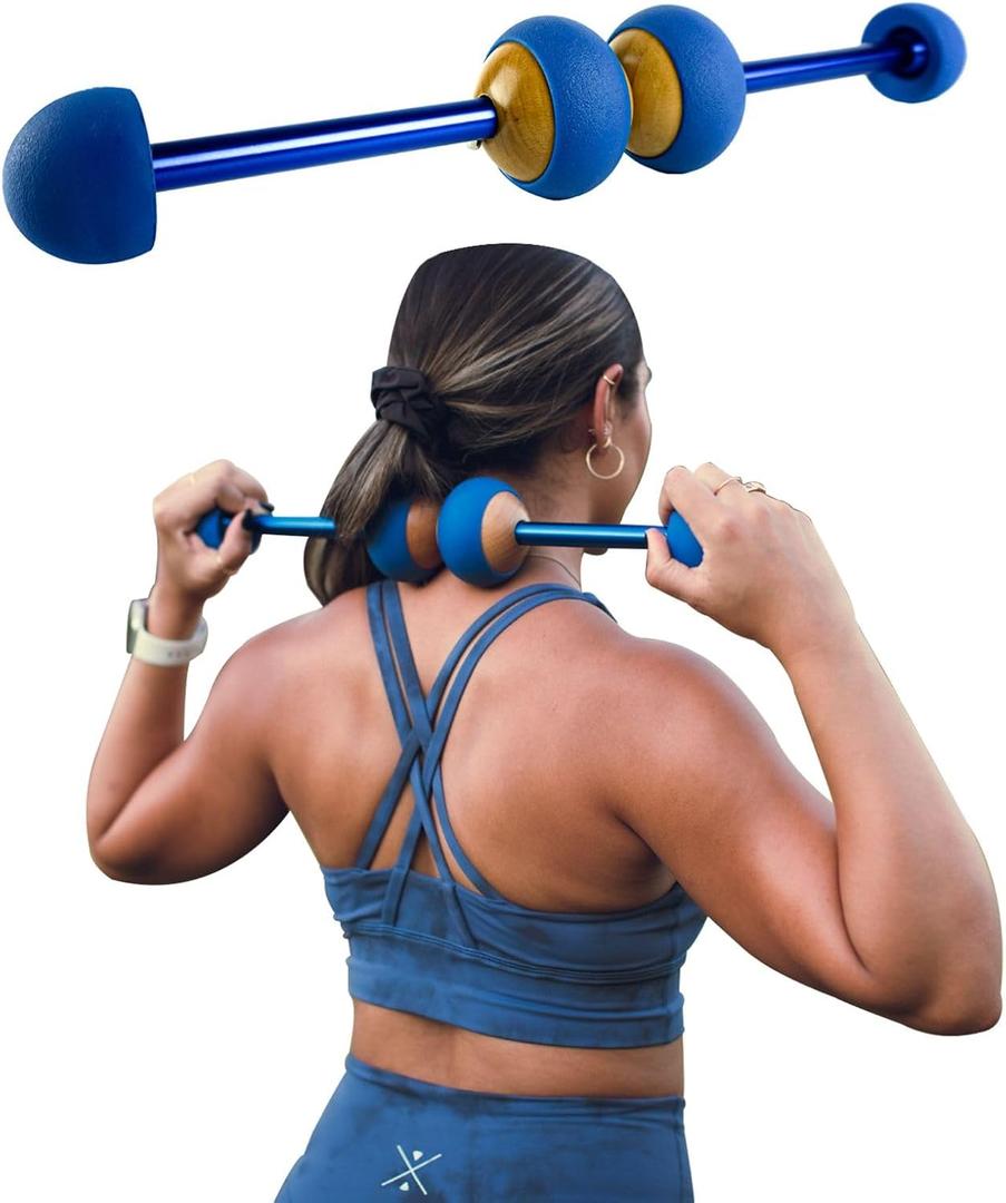 MOBO 7-in-1 Muscle Roller Stick  Full-Body Massage Roller for Myofascial Release, Trigger Point Therapy, Muscle Recovery, Deep Tissue Leg & Back Pain Relief, Physical Therapy, Gym & Travel Use