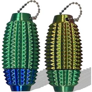 ROHGAO 2 PCS Little Ouchies Fidget, Portable Stim Tool, Pocket Mini Fidget Toy for Adults, Pain Stim Fidget, 3D Printed Venting Key Pendant, Portable Travel Stress Relief Spiky, Novelty Gifts