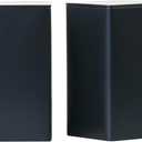 Colorful Square Tin Can Empty Cube Steel Box Storage Container for Treats, Gifts, Favors, Loose Tea, Coffee and Crafts, Mini Portable Small Storage Kit (Black, 2-Large) (2*Large (3.35x3.35x6"))