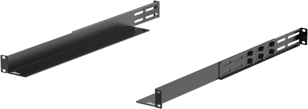Tecmojo 1U Universal Rack Mount Rails,4-Post Server Rack Shelf Rail with 20.9"-32" Adjustable Depth Fit for Non-Rack Mountable Server/Networking/AV/IT Equipment, Half Depth