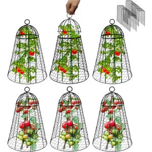 Garden Cloches for Plants Extra Large Sapbontchi Garden Cloche Chicken Wire Cloche for Plants Cages Cover Plant Protectors from Animals in Outdoor Vegetable Garden Set of 6 Plant Cloche 20" H x 12" D