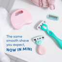 Schick Hydro Silk Mini Razor for Women | Womens Razors for Shaving, Travel Size Toiletries, 5-Blade Travel Razor, Includes 1 Mini Handle, 1 Refill & 1 Case
