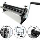 18-Inch Pizza Dough Roller Machine with Hand Crank - Pasta Maker, Dough Sheeter Features Non-Stick Rollers with Thickness Control - Solid Steel and Aluminum Construction